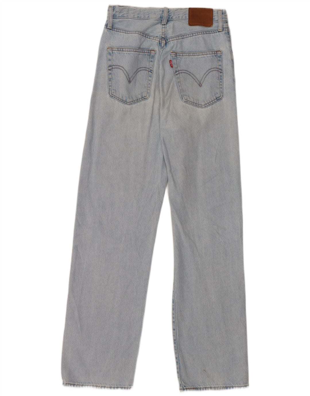 Levi's Damen Ribcage Straight Jeans W25 L29 Blaue Baumwolle