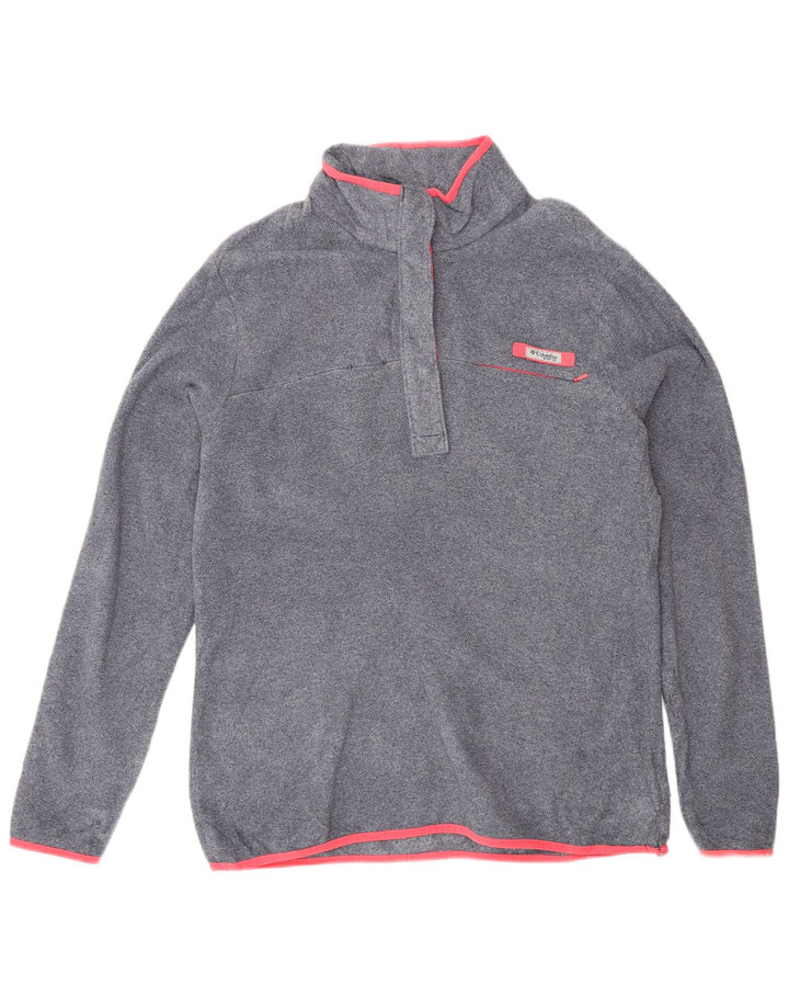 Columbia Damen-Fleecepullover mit Knopfkragen, UK 18, XL, Grau, Polyester