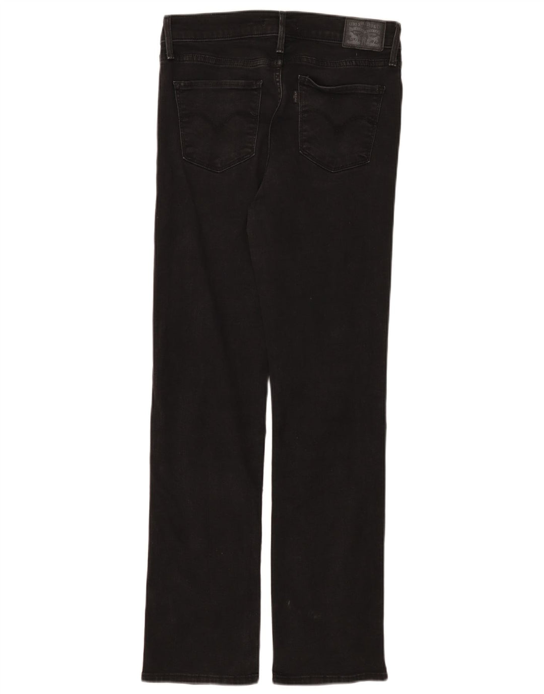 Levi's Damen 314 Shaping Straight Jeans W29 L30 Schwarze Baumwolle