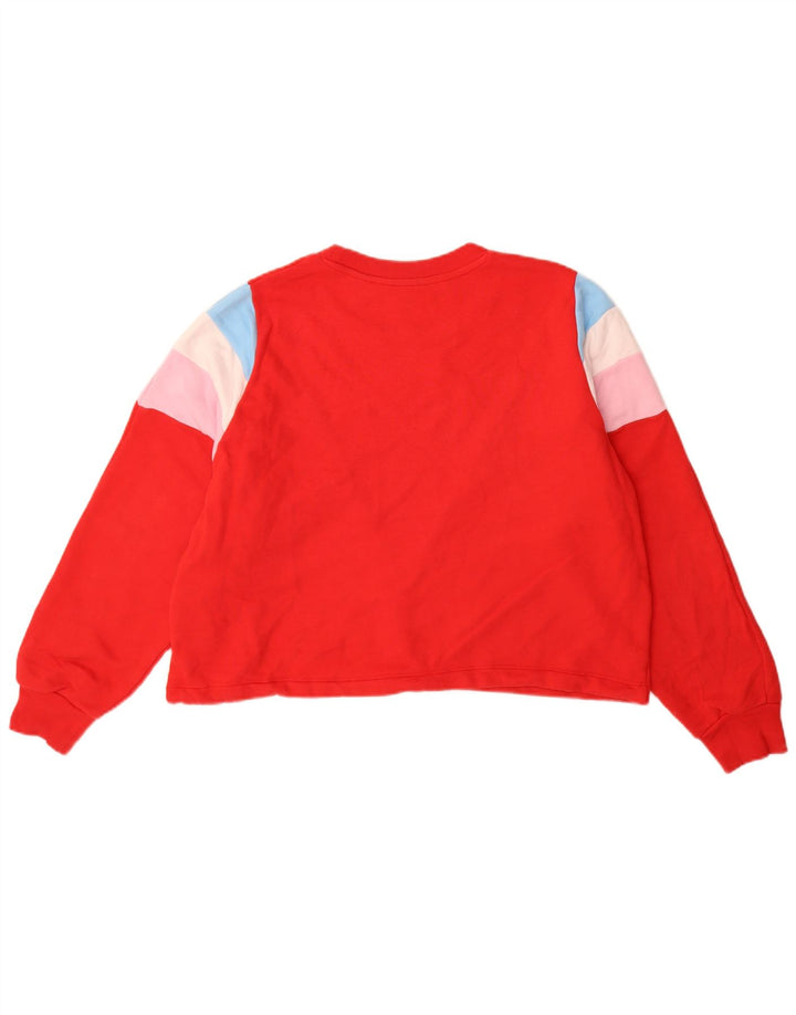 Levi's Damen-Sweatshirt in Übergröße, Größe UK 14, Mittelrot, Farbblock