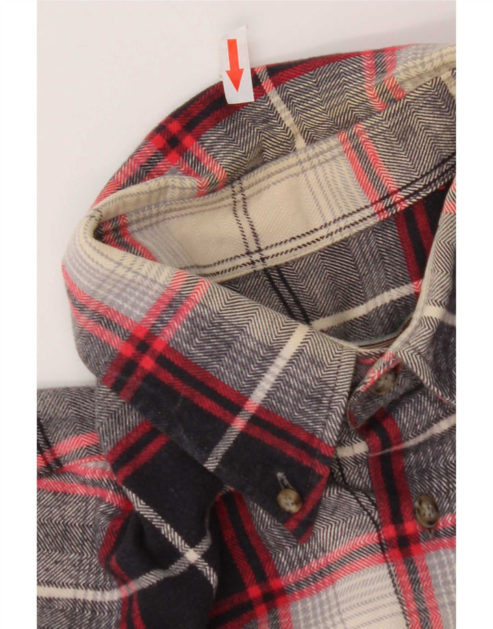 Rodrigo Herren-Flanellhemd XL, marineblau, kariert, Baumwolle
