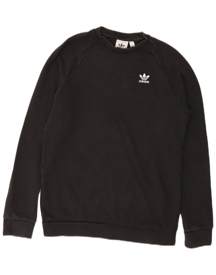Adidas Herren Sweatshirt Pullover Small Schwarz Baumwolle