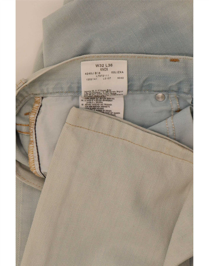 Lee Herren Knox Straight Jeans W32 L36 Blaue Baumwolle
