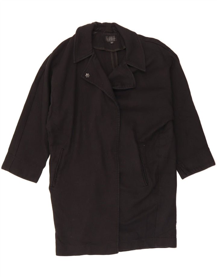 TOPSHOP Womens Oversized Overcoat UK 10 Small Black Vintage Topshop and Second-Hand Topshop from Messina Hembry 