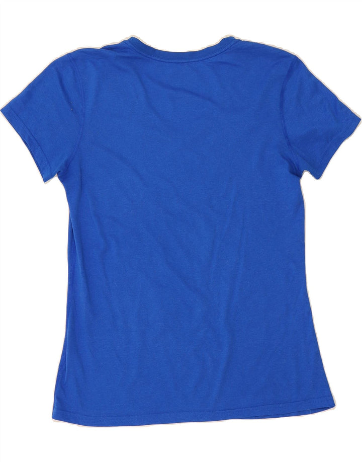 NIKE Damen Dri Fit T-Shirt mit normaler Passform, UK 12, Mittelblau, Polyester