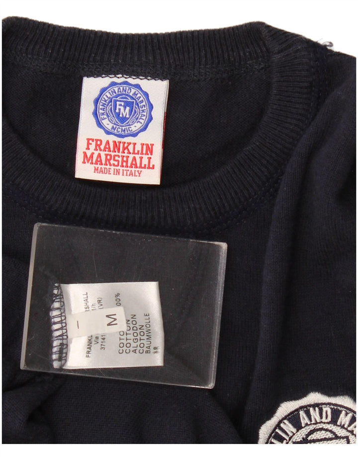 Franklin Marshall Herren-Sweatshirt, mittelgroß, marineblau, Baumwolle