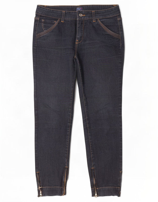 Trussardi Damen Slim Jeans W28 L27 Marineblau