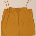 Vintage Damen Cami Top IT 42 Mittelgelb