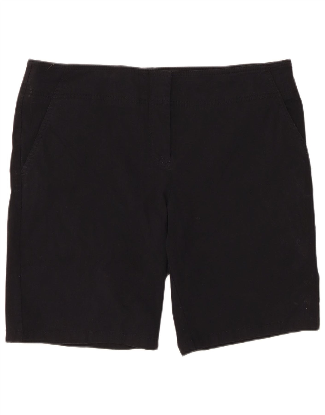 IZOD Damen Chino-Shorts US 16 2XL W38 Schwarz Rayon