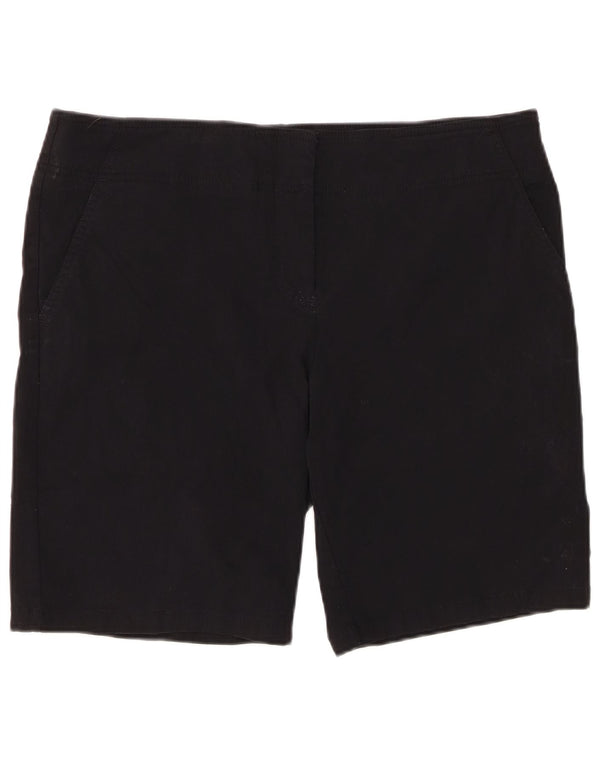 IZOD Damen Chino-Shorts US 16 2XL W38 Schwarz Rayon