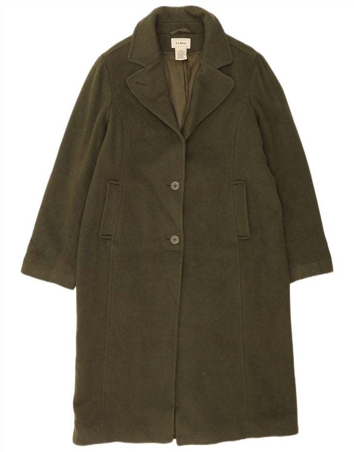 L.L.Bean Damen Mantel US 14 XL Khaki Lammwolle
