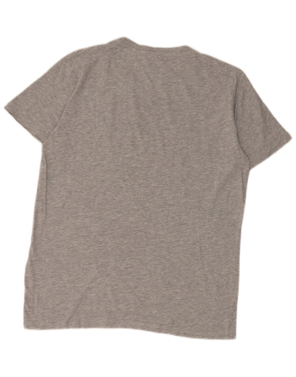 US Polo Assn Herren-T-Shirt mit Grafik, groß, grau meliert, Baumwolle