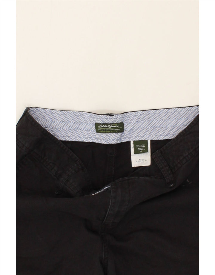 EDDIE BAUER Womens Chino Shorts US 10 Large W32  Black Cotton Vintage Eddie Bauer and Second-Hand Eddie Bauer from Messina Hembry 