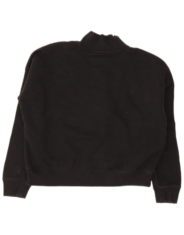 Jack Wills Damen-Sweatshirt in Übergröße mit Grafik, Gr. 12, mittelschwarz