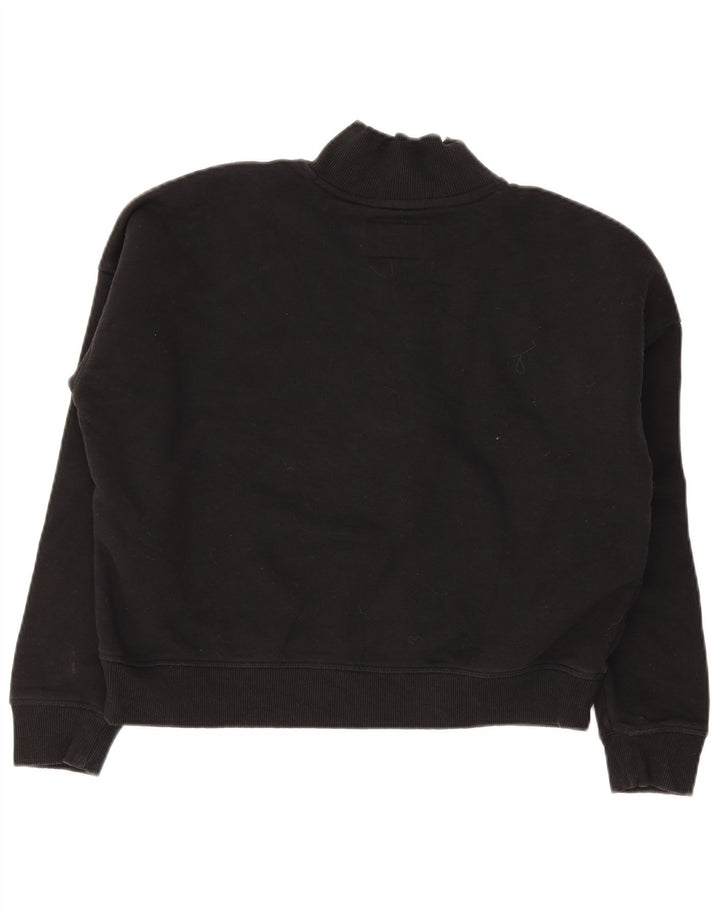 Jack Wills Damen-Sweatshirt in Übergröße mit Grafik, Gr. 12, mittelschwarz