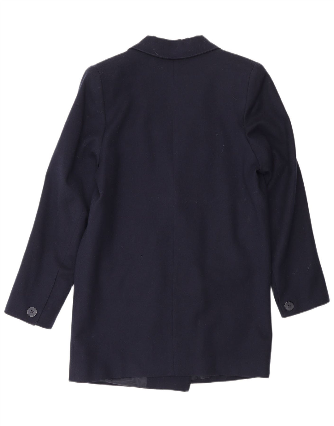 Vintage Damen Zweireiher Blazer Jacke UK 10 Small Marineblau
