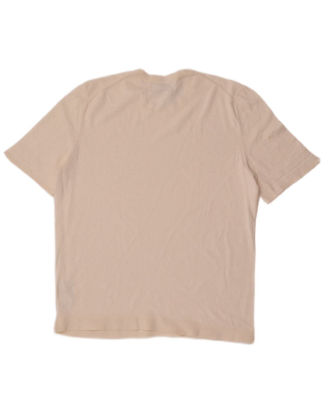 Cos Womens Regular T-Shirt Top UK 14 Mittelweiße Baumwolle