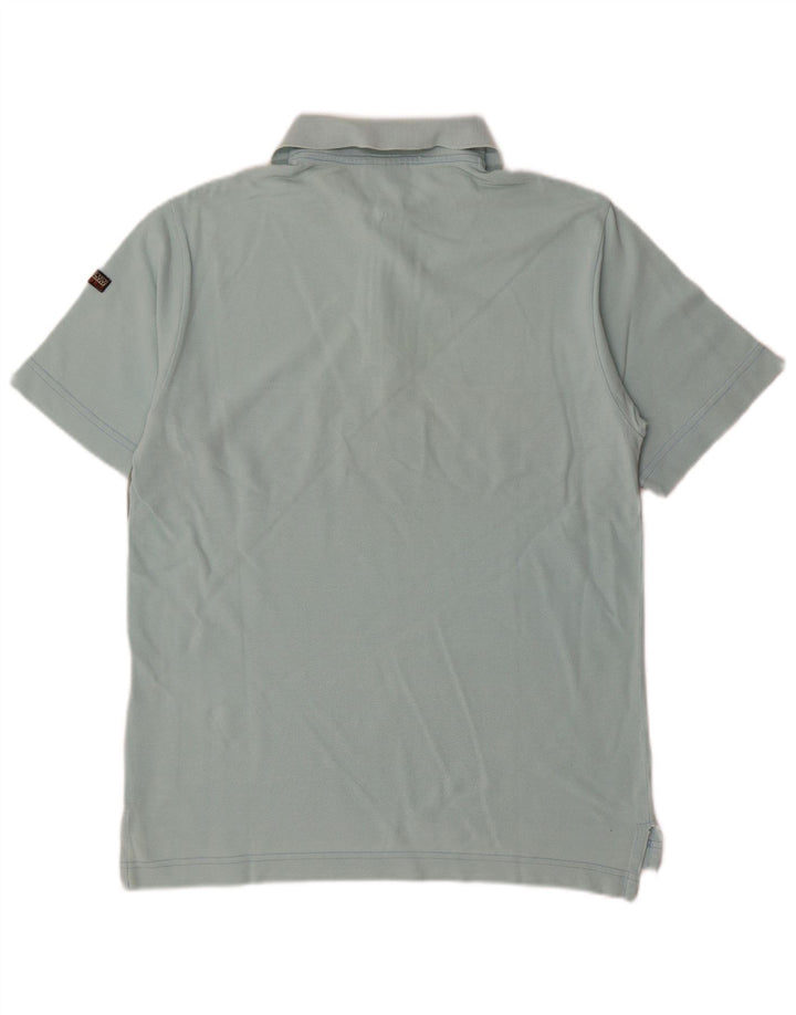 NAPAPIJRI Herren Geographic Poloshirt, Größe S, Blau, Colourblock-Baumwolle