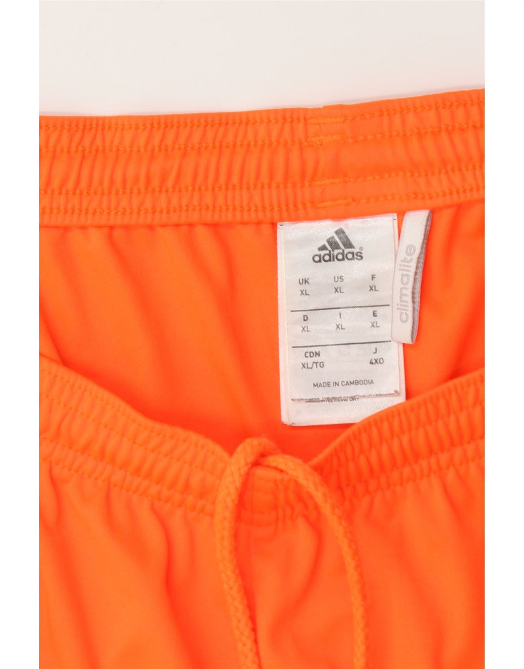 Adidas Herren Climalite Sport Shorts XL Orange Polyester