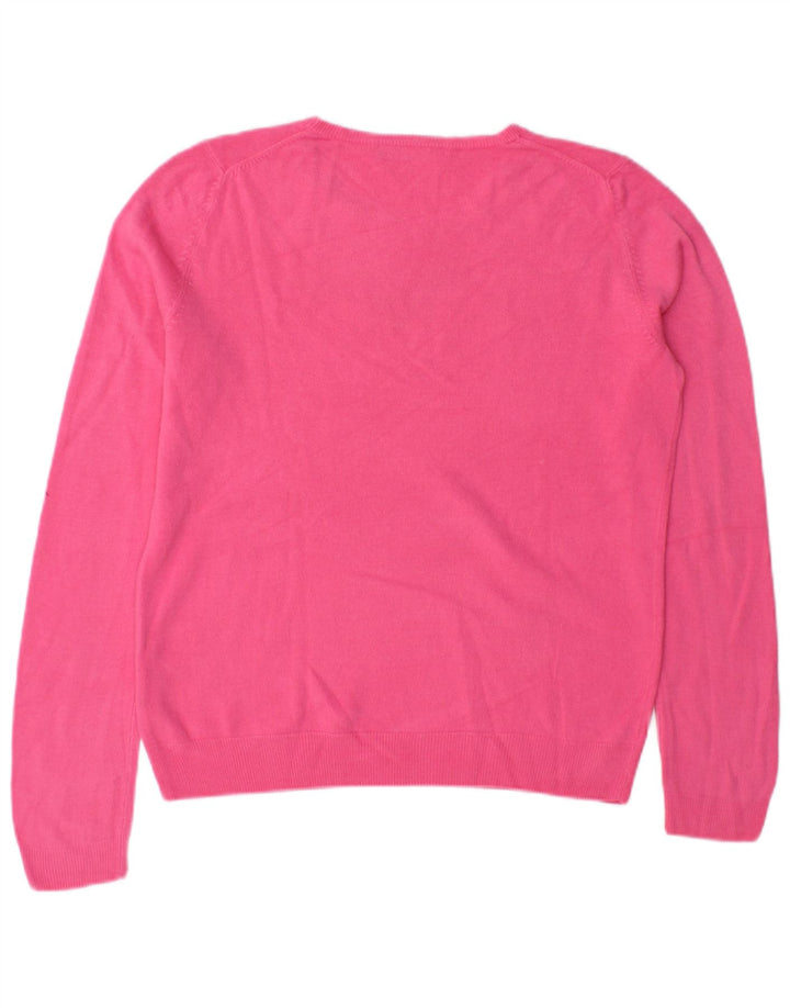 Marks & Spencer Damen-Pullover mit Rundhalsausschnitt, Gr. 12, Mittelrosa