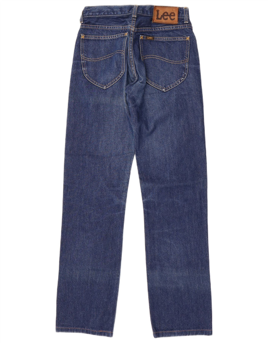 LEE Damen Seattle Straight Jeans W27 L32 Blaue Baumwolle