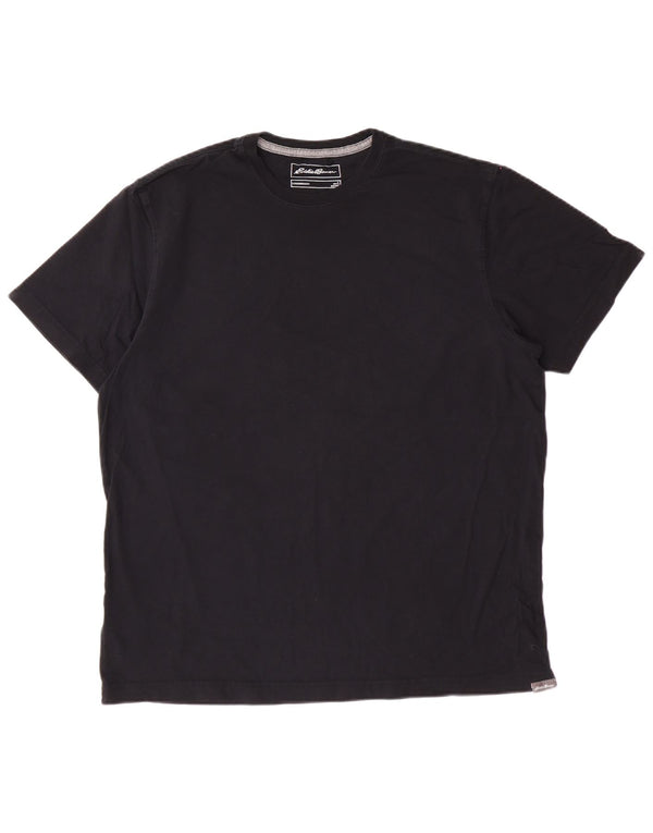 EDDIE BAUER Herren T-Shirt Top Large Schwarz Baumwolle