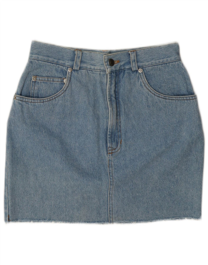 Vintage Damen Jeansrock W26 Klein Blau