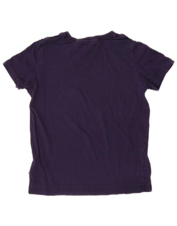 Puma Grafik-T-Shirt für Mädchen, 11–12 Jahre, marineblaue Baumwolle