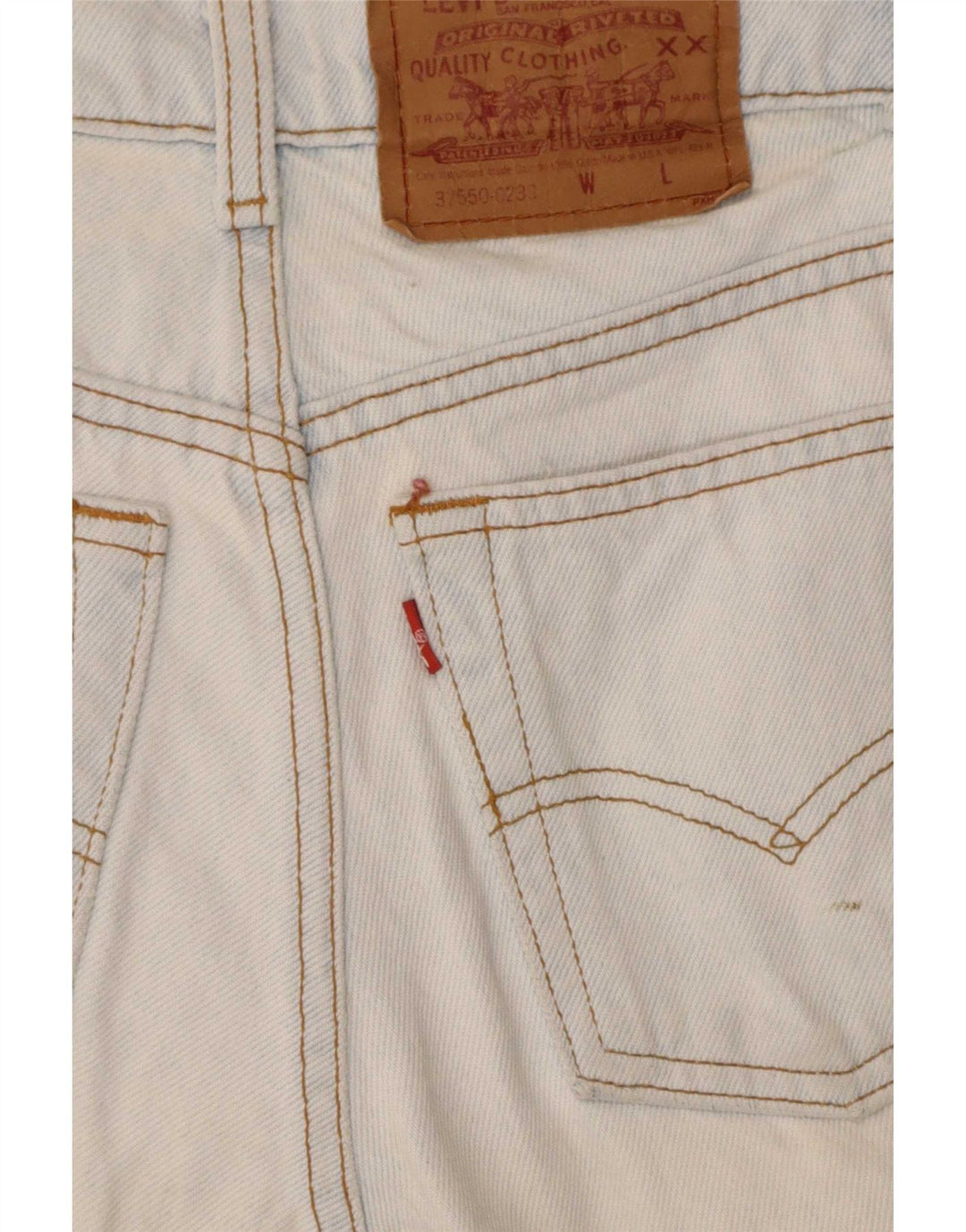 Levi's Damen 550 Denim Shorts US 5 Small W25 Blaue Baumwolle