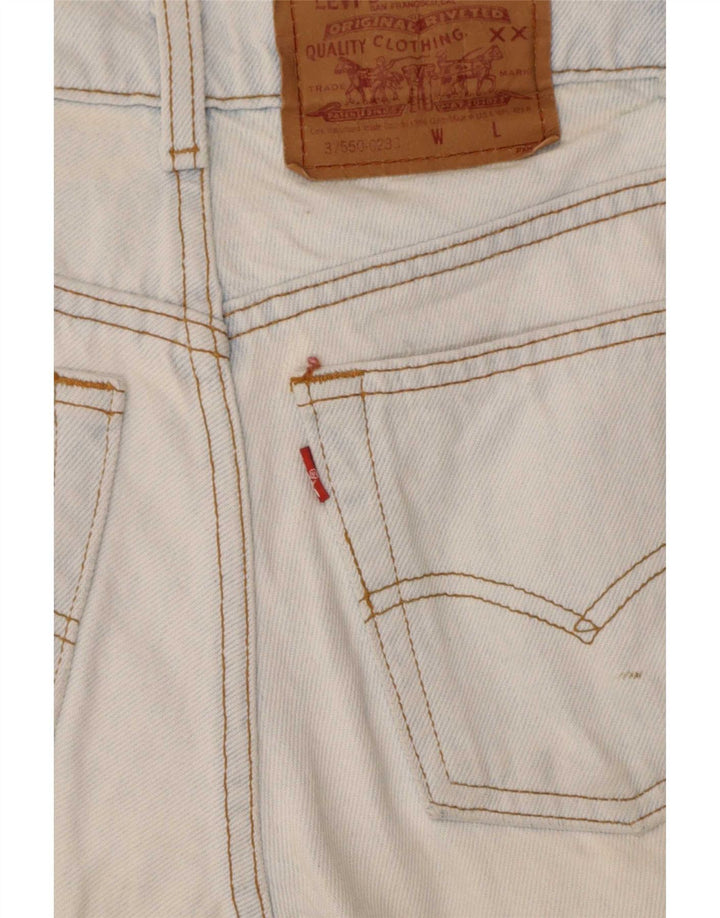 Levi's Damen 550 Denim Shorts US 5 Small W25 Blaue Baumwolle