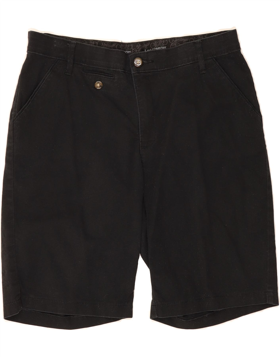 LEE Womens Chino Shorts US 12 Large W30  Black Cotton Vintage Lee and Second-Hand Lee from Messina Hembry 
