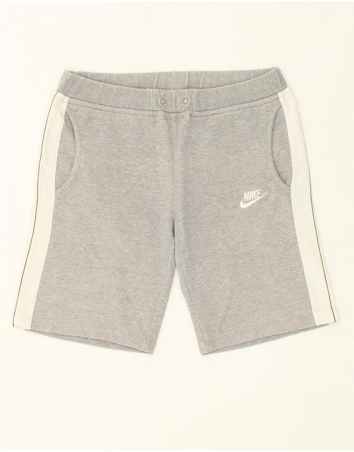NIKE Womens Sport Shorts UK 10 Small Grey Colourblock Vintage Nike and Second-Hand Nike from Messina Hembry 