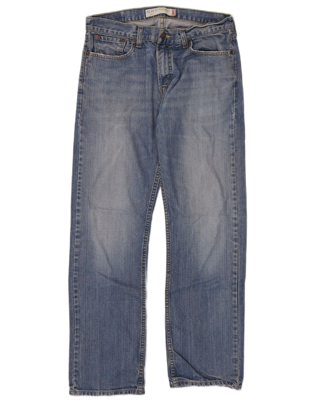 Levi's Herren 514 Slim Straight Jeans W33 L32 Blaue Baumwolle