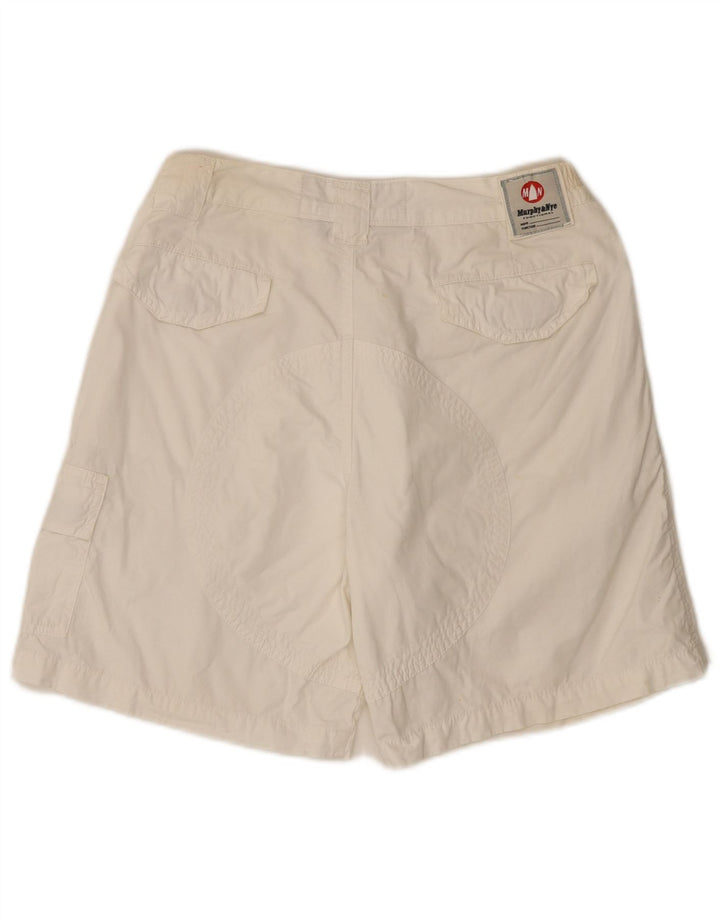 Murphy & Nye Herren Chinoshorts W31 Mittelweiße Baumwolle