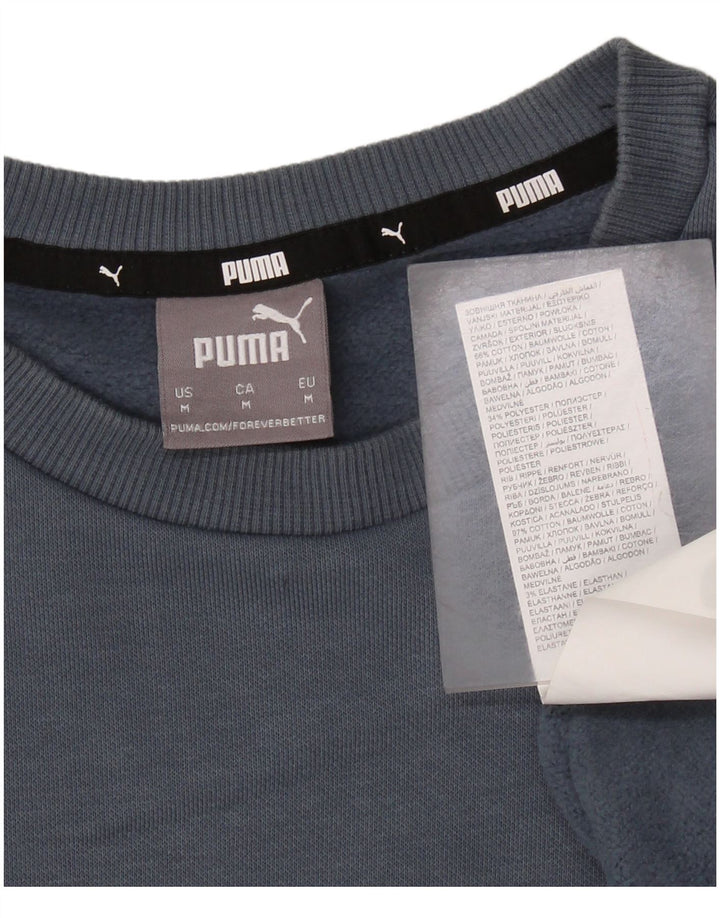 PUMA Herren Sweatshirt Pullover mittelgraue Baumwolle