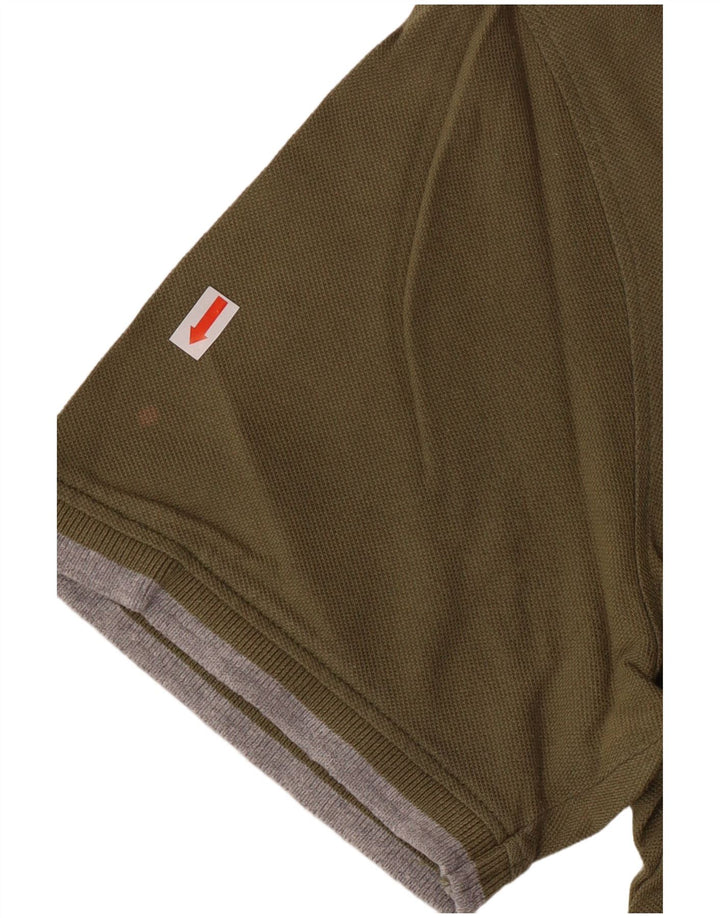 Harmont & Blaine Herren-Poloshirt mit normaler Passform, große grüne Baumwolle