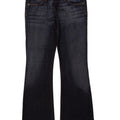 CALVIN KLEIN Damen Bootcut-Jeans W32 L33 Marineblaue Baumwolle