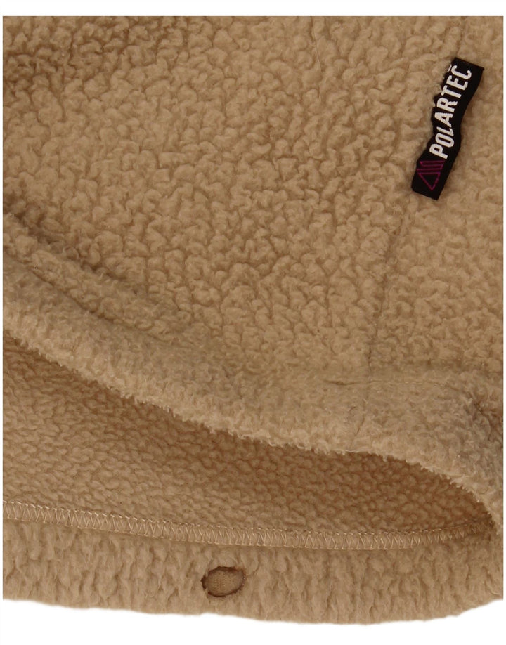 Fat Face Herren Polartec Fleece-Pullover mit Reißverschluss, Größe S, Beige, Polyester