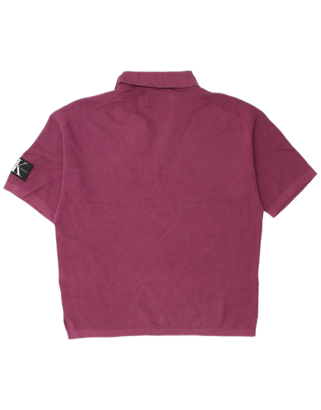 Calvin Klein Jeans Herren-Poloshirt aus mittelvioletter Baumwolle