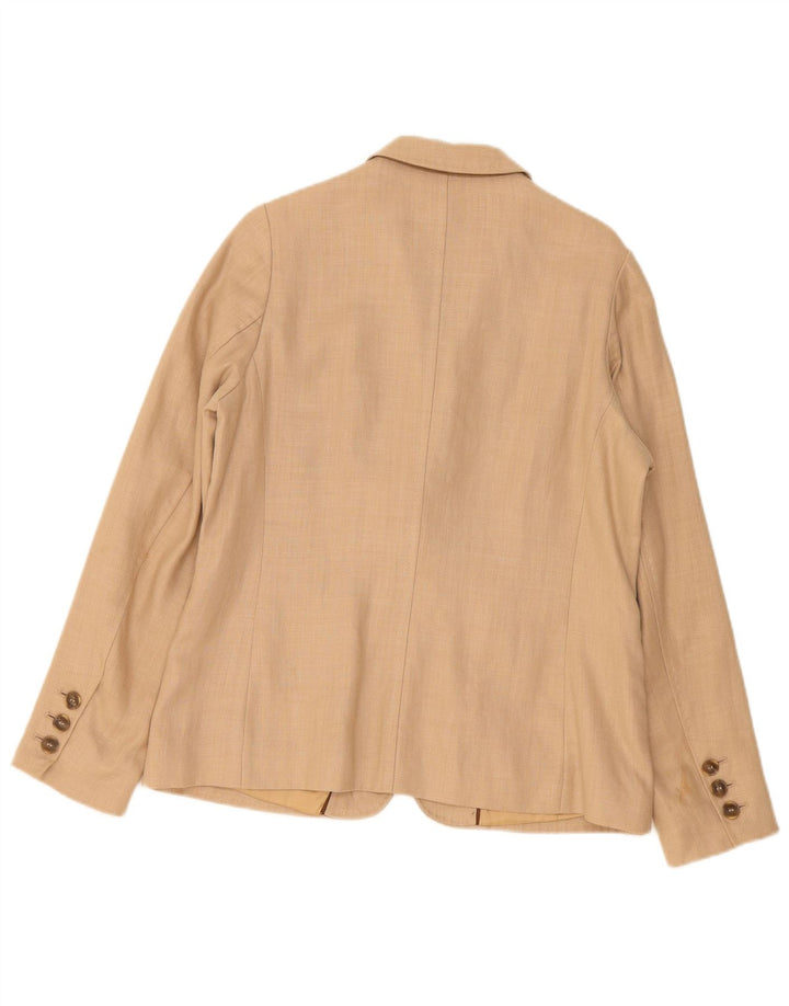 Marks & Spencer Damen Autograph 1-Knopf-Blazerjacke UK 14 Large Beige