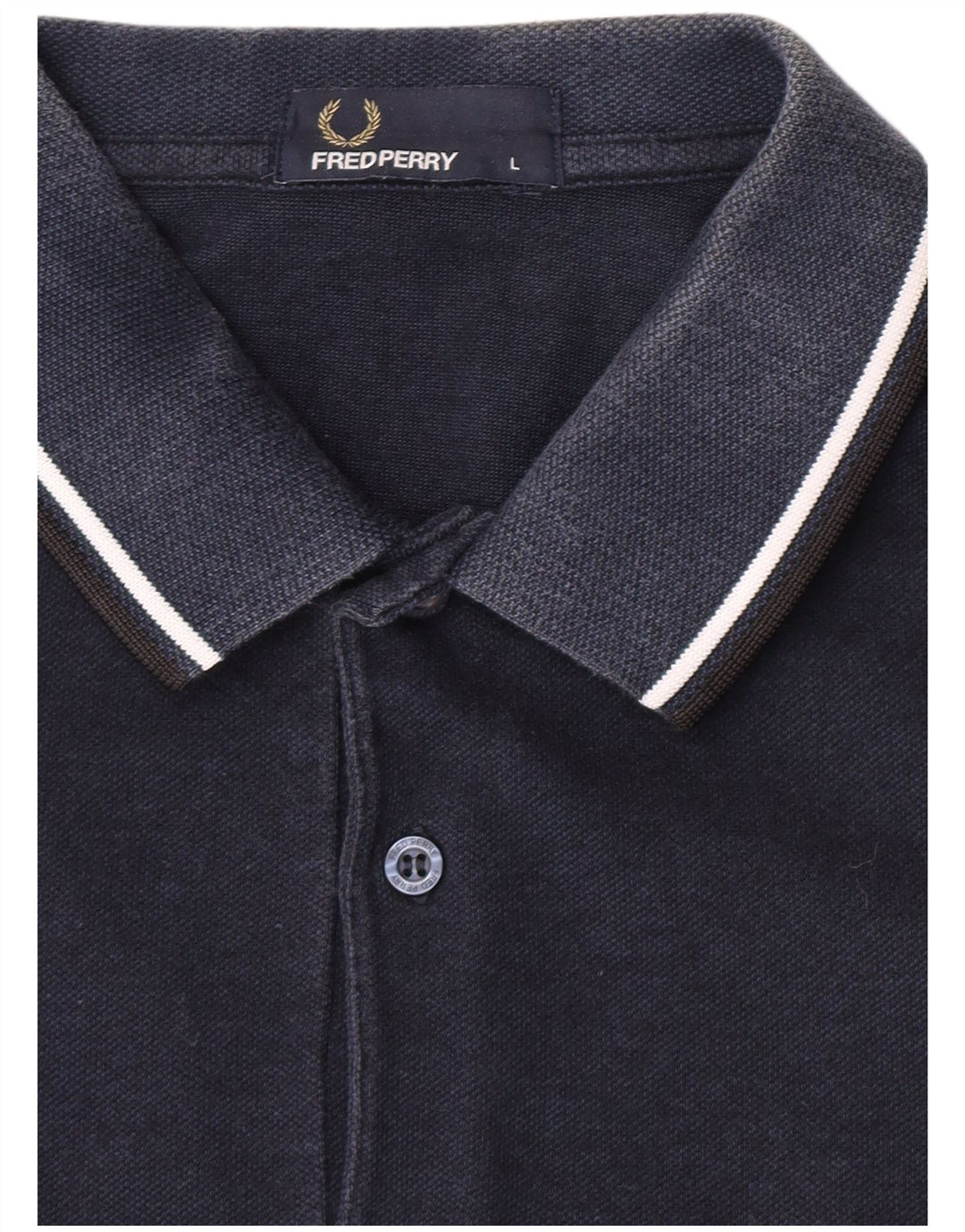 Fred Perry Herren-Poloshirt, groß, Marineblau