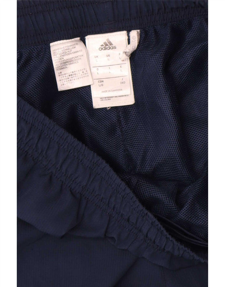 Adidas Herren-Trainingshose mit Grafik, groß, marineblau, Polyester