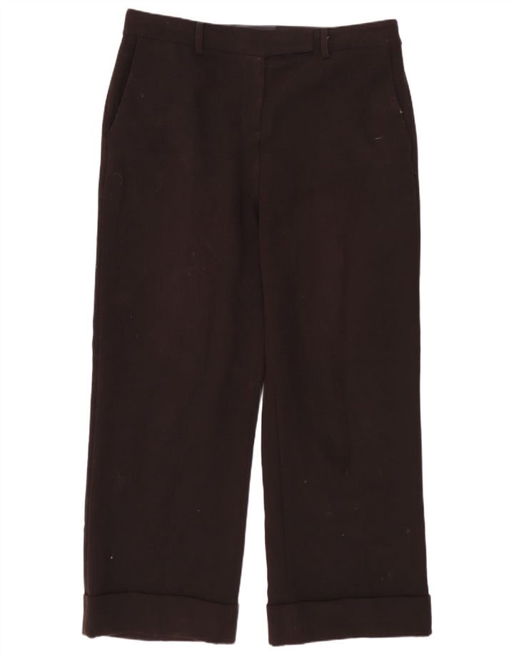 Marks & Spencer Damen gerade Anzughose UK 12 Medium W34 L27 Schwarz