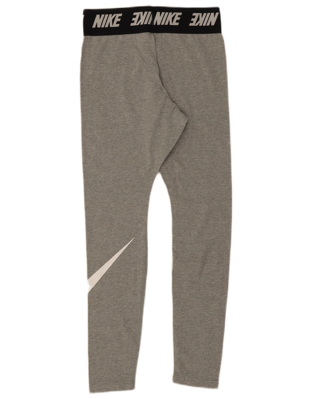 Nike Womens Graphic Leggings UK 10 Mittelgraue Colourblock-Baumwolle