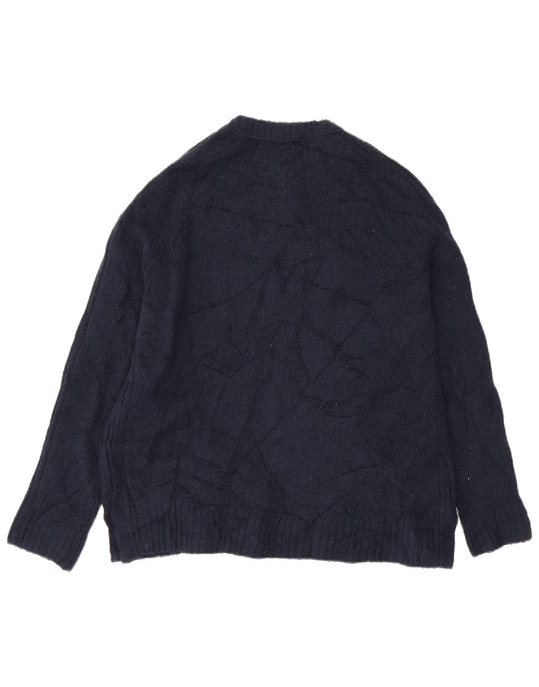 Marks & Spencer Damen-Pullover mit Rundhalsausschnitt, Gr. 14, mittleres Marineblau