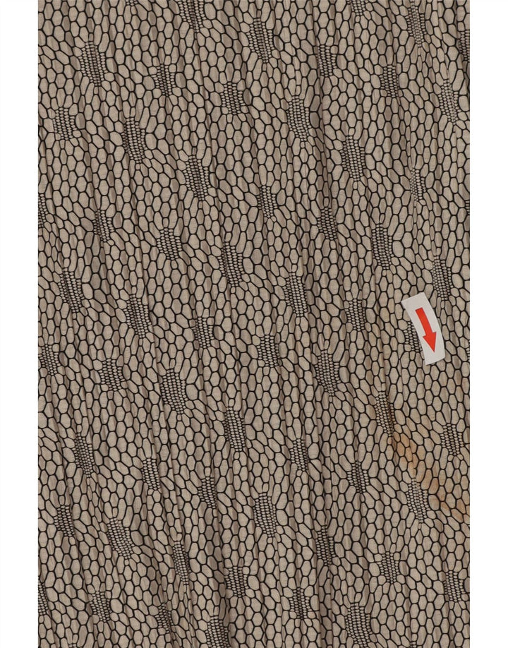 Übergroßes Langarm-Blusenoberteil von Zara für Damen, UK 14, mittelgrau, geometrisch