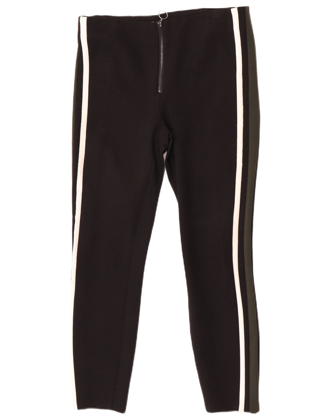 Zara Damen Trafaluc Leggings UK 14 Large Schwarz Colourblock Polyester