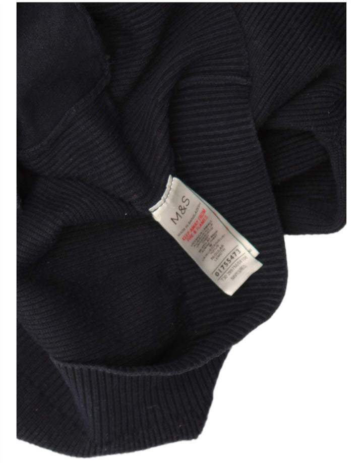 Marks & Spencer Herren-Strickjacke, klein, marineblau, Polyester