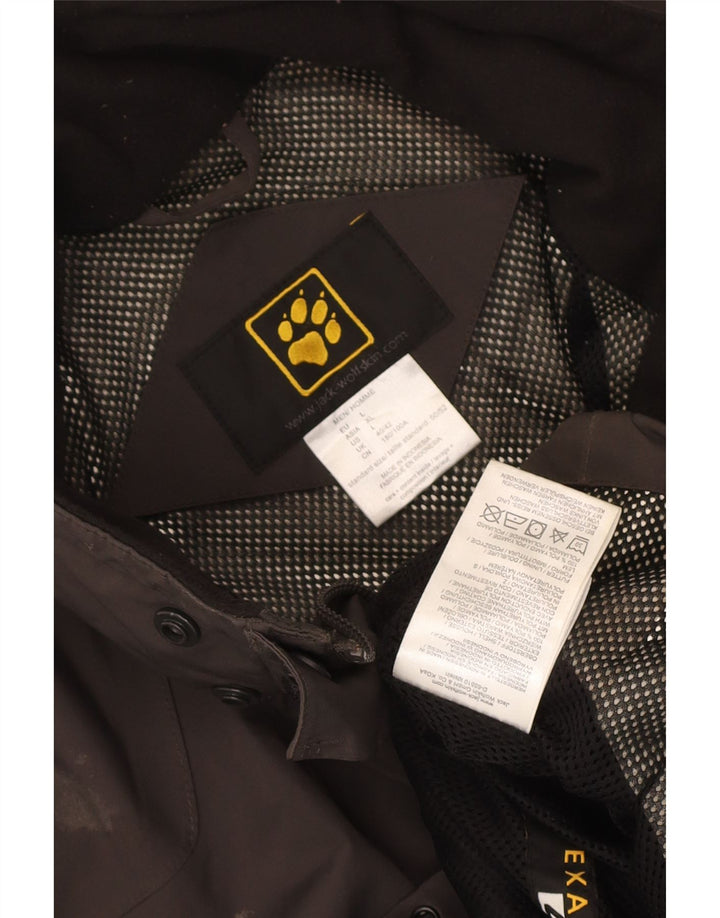 Jack Wolfskin Herren Regenjacke UK 40/42 Large Grau Polyamid
