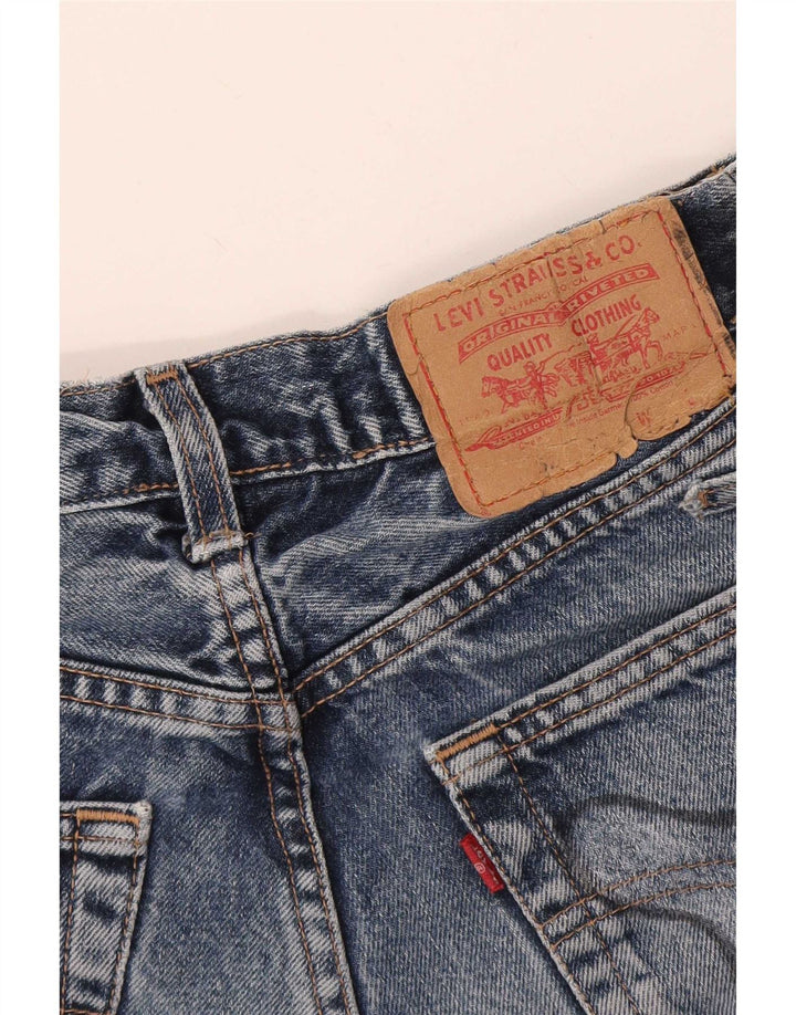 Levi's Damen Distressed Denim Shorts W24 XS Blau